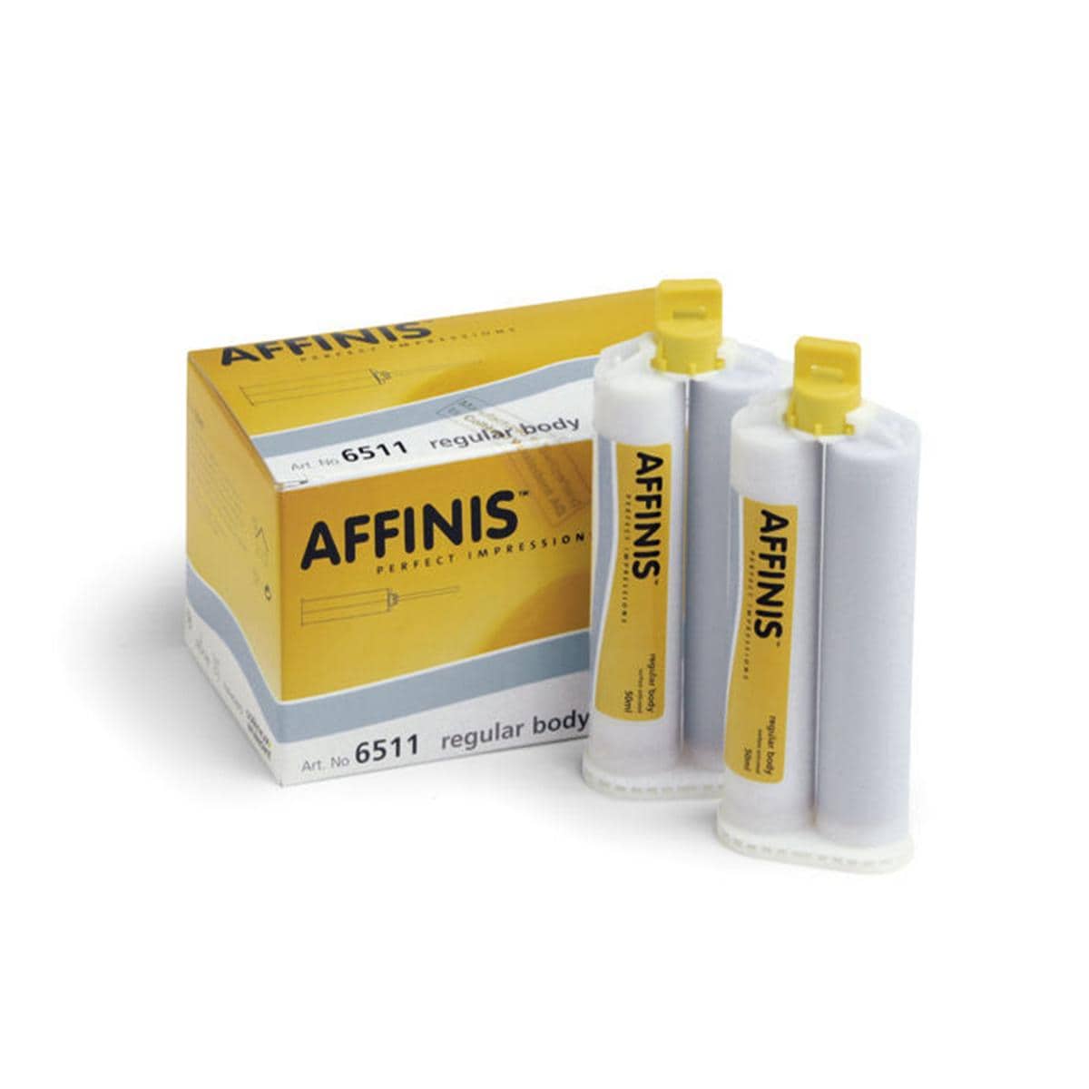Affinis System - Regular Body, 2x 50 ml en 12 mengtips geel