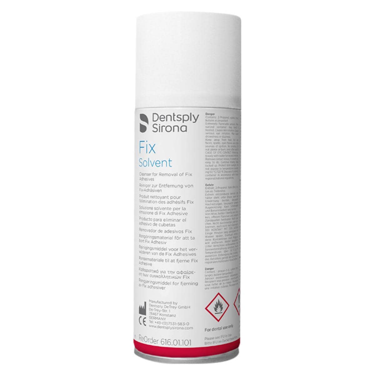 Fix solvent spray - Spuitbus, 215 ml = 109 g