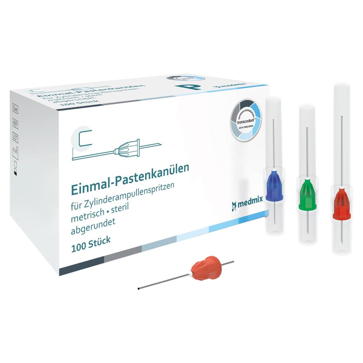 Transcodent Paste Needles - Groen, 0,8 x 23 mm voor o.a. Duraphat, 100 stuks