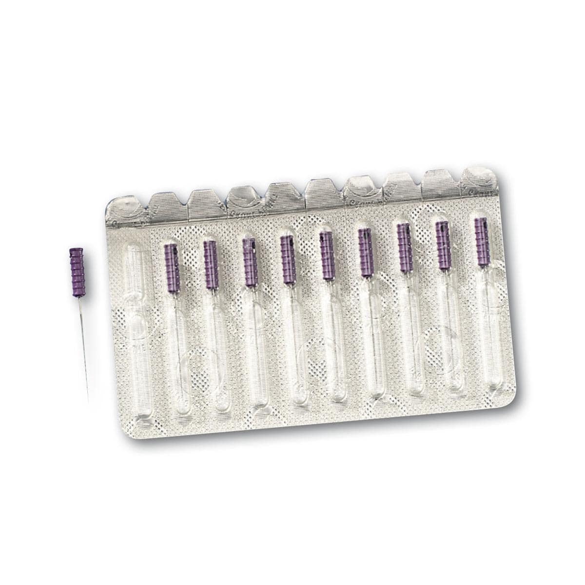 Zenuwnaalden - steriel verpakt - ISO 10, paars, xxxxf - 10 stuks