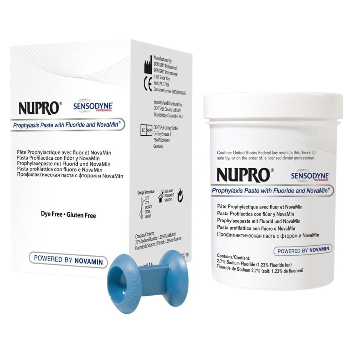 Nupro Sensodyne Prophylaxis paste pot met fluoride - Mint, removal