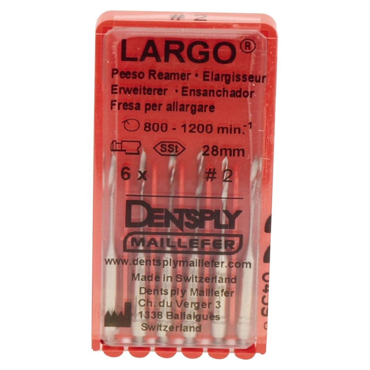 Largo Peeso Reamer - Size 6,  1,70 mm, 32 mm, 6 stuks