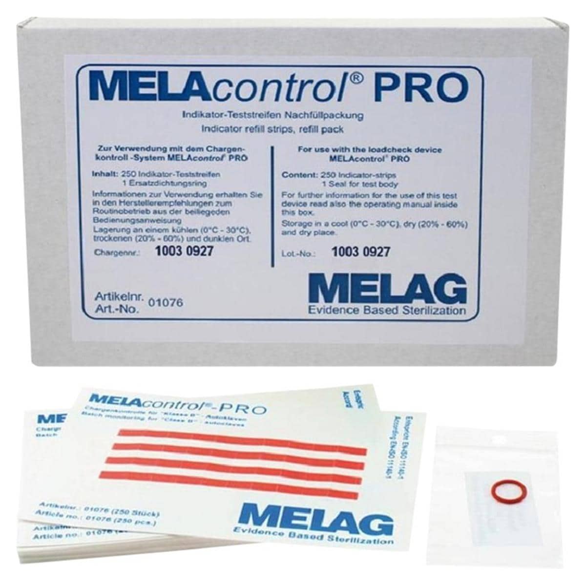 Melacontrol pro - Indicator teststrip navulling - Verpakking, 250 stuks