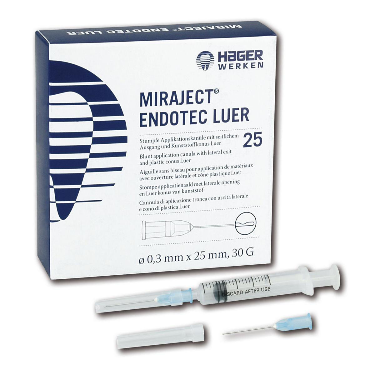 Miraject Endotec Luer - 30G,  0,3 mm x 25 mm