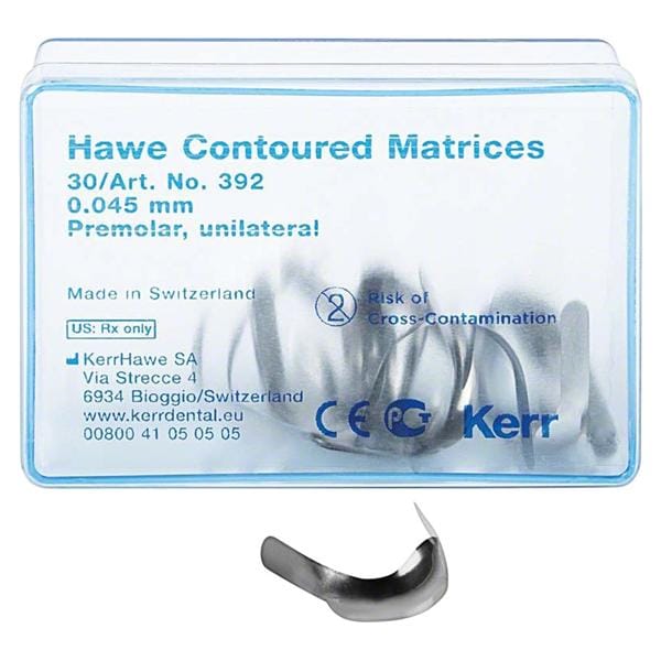 Contour Matrixbandjes - 392, 0,045 mm roestvrij staal - 30 stuks