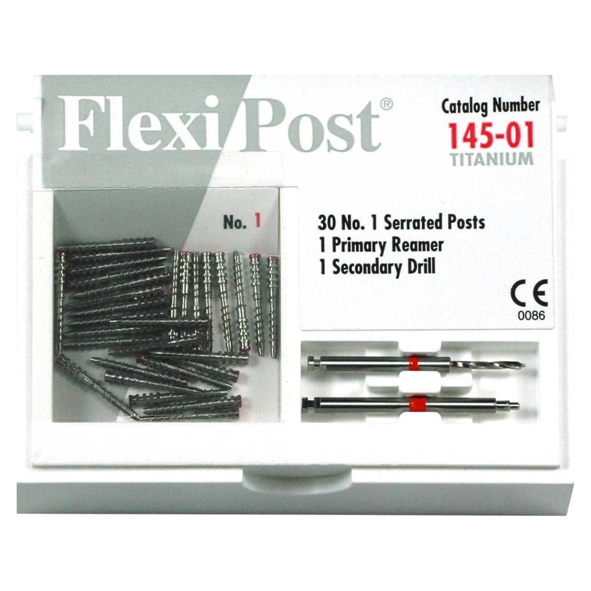 Flexi Post Titanium - eco verpakking - 145-01 rood, 30 stuks
