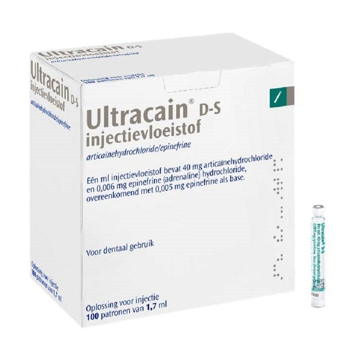 Ultracain - D-S 1:200.000 adrenaline, 100x 1,7 ml