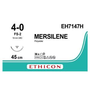 Mersilene - USP 4-0 FS2 45 cm groen EH7147H, per 36 stuks