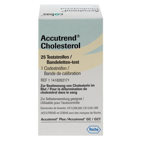 Accutrend Plus teststrips - cholesterol, 25 stuks