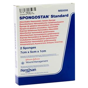 Spongostan - standard, 70 x 50 x 10mm, per 2 stuks