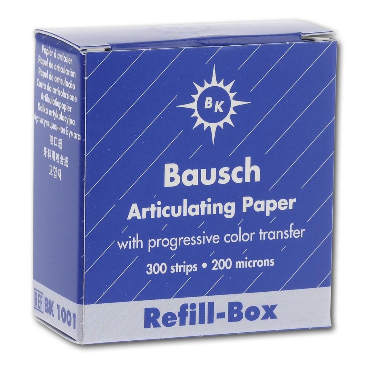 Articulatiepapier 200 &#181; - Blauw, navulling, BK 1001