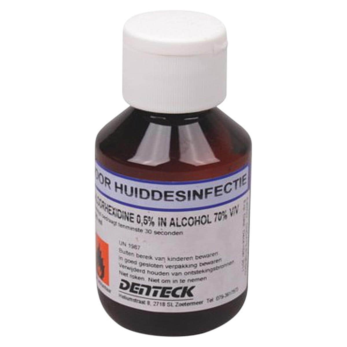 In de genade van hospita kristal Chloorhexidine in alcohol 70% - fles 100ml - Henry Schein Medical