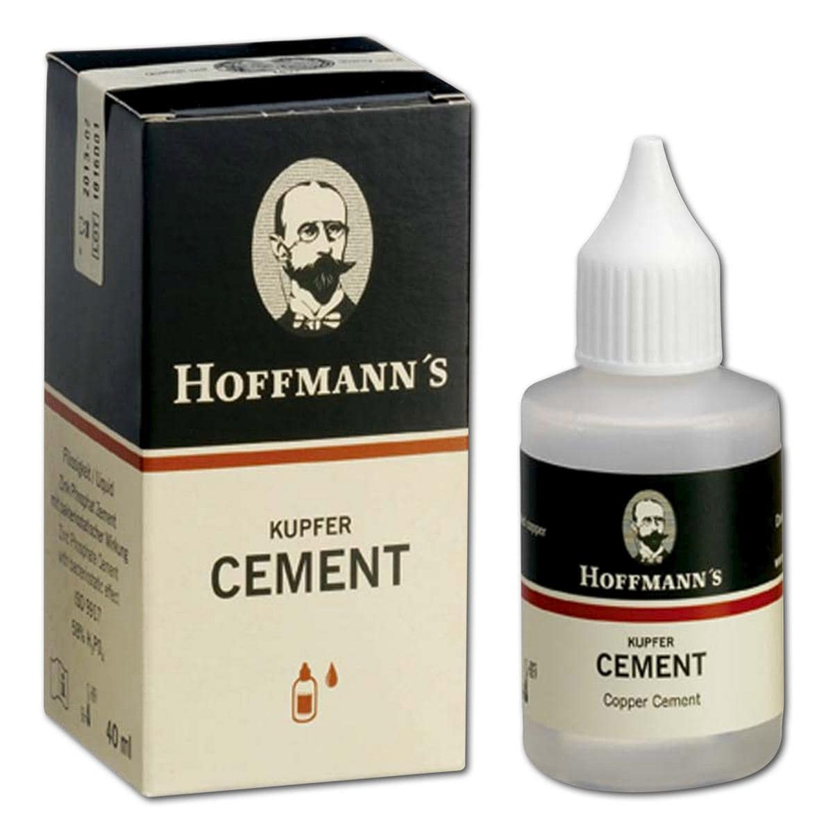 Hoffmanns Koper cement - vloeistof - Verpakking, 40 ml.