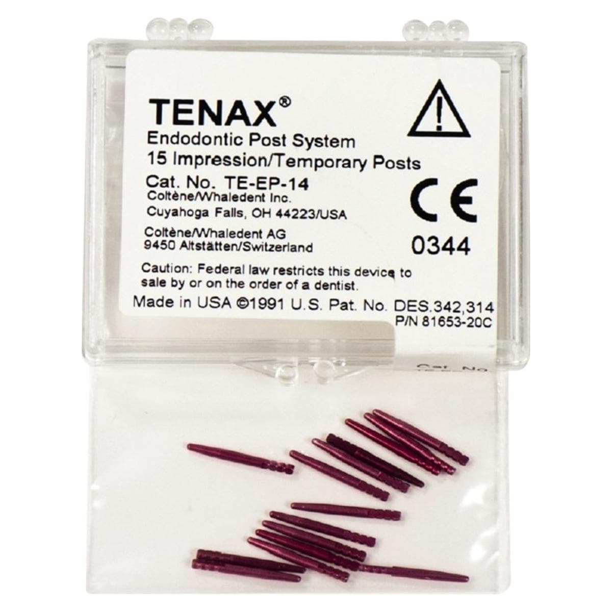 Tenax Afdrukstiften - Te-EP-14 rood,  1,4 mm -