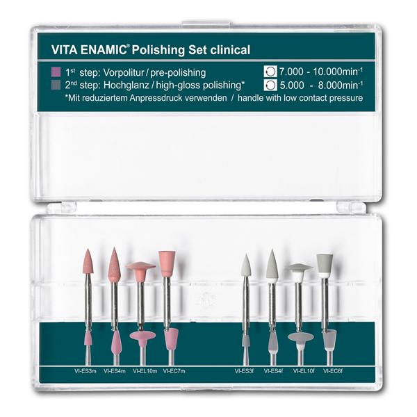 VITA Enamic Polishing Set Clinical - Assortiment, 8 stuks