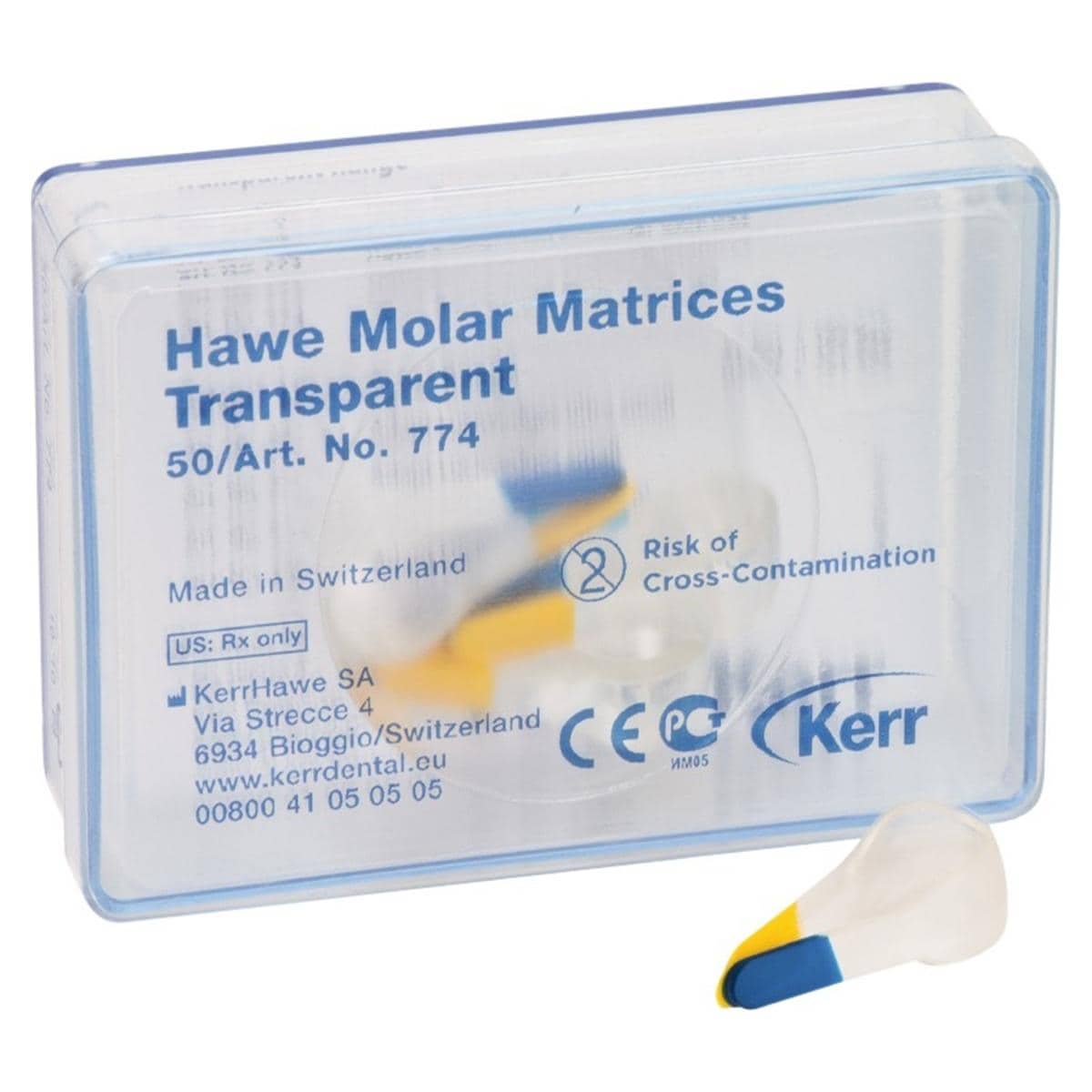 Hawe Posterior matrix transparant - Nr. 774 molaren, 50 stuks