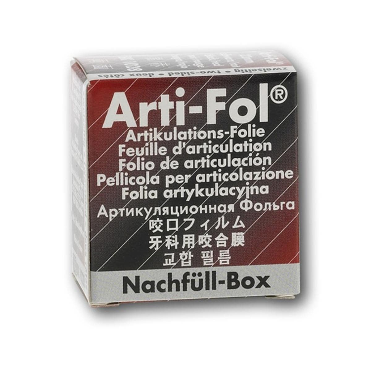 Arti-Fol metaal dubbelzijdig, 12 micron - navulling - BK1028, zwart/rood