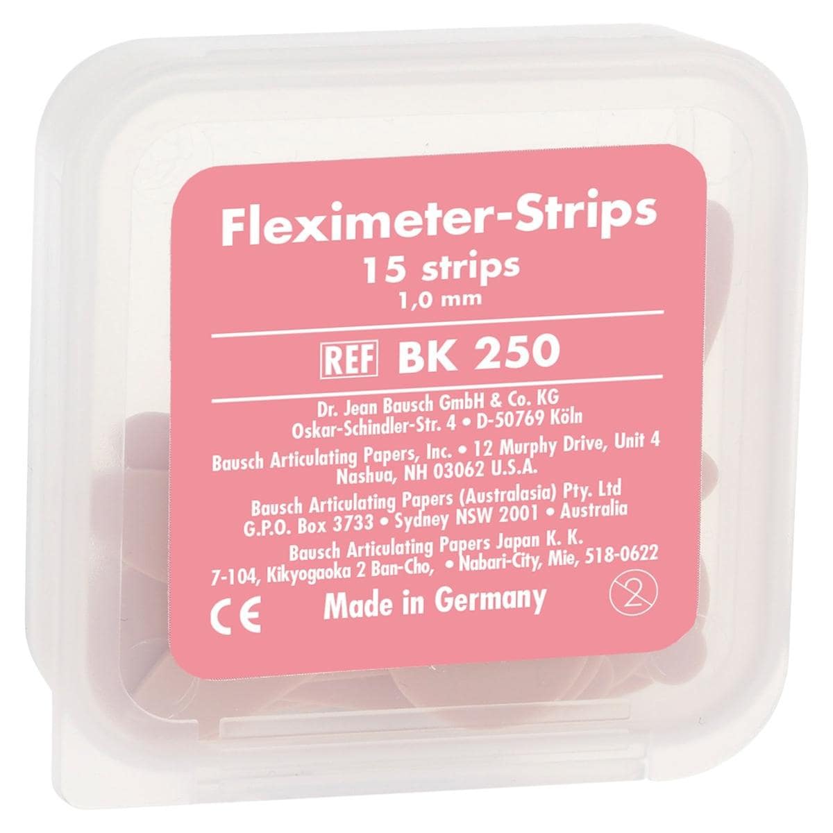 Fleximeter Strips - BK 250, 1,0 mm, roze