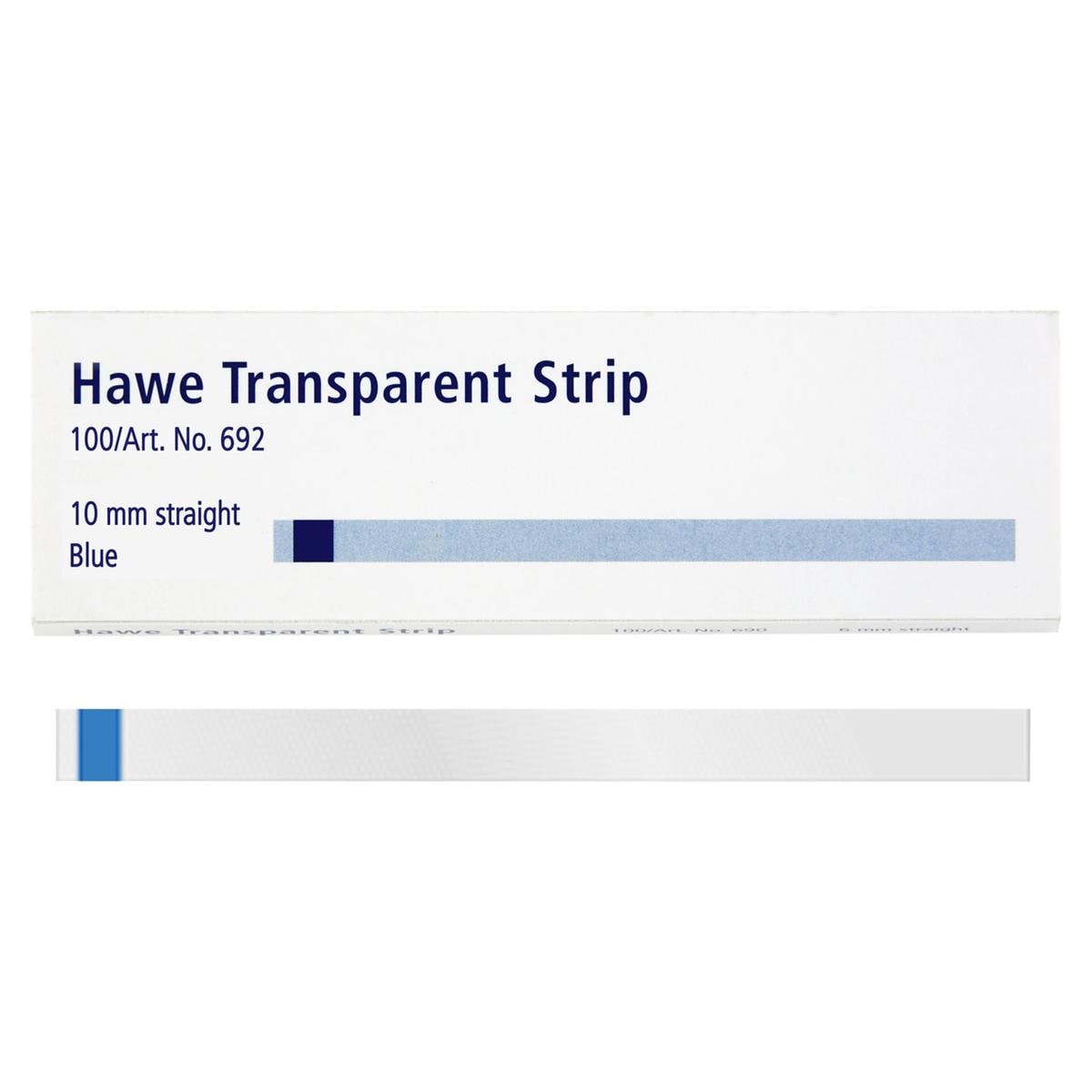 Hawe Transparent Strip - Nr. 692 10 mm Recht