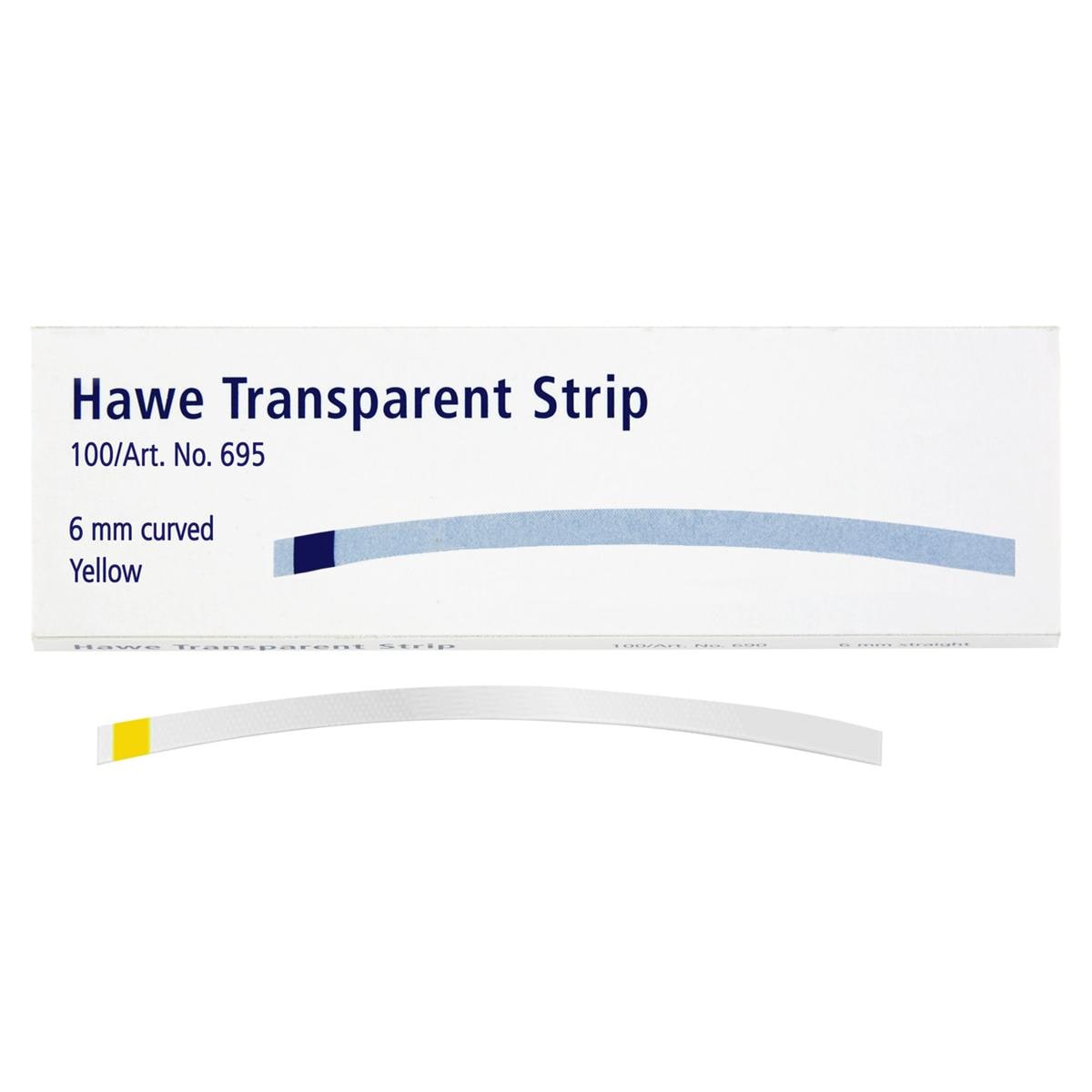 Hawe Transparent Strip - Nr. 695 6 mm Gebogen
