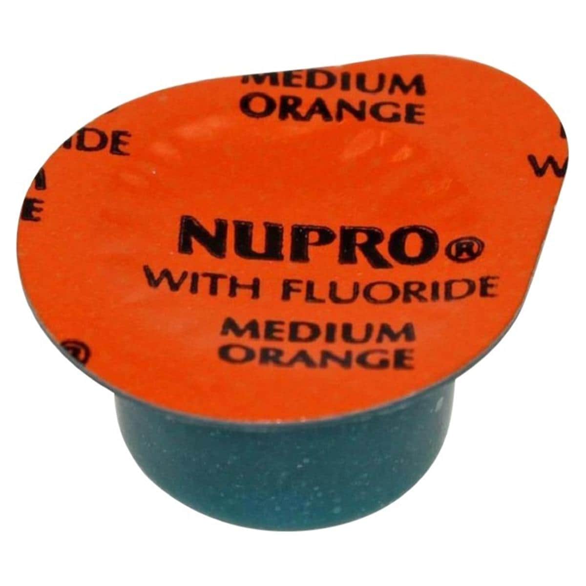 Nupro Prophylaxis Paste cups met fluoride - Medium, Orange, 200 x 2,0g