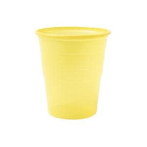 Drinkbekers plastic 200ml - Geel, 3000 stuks