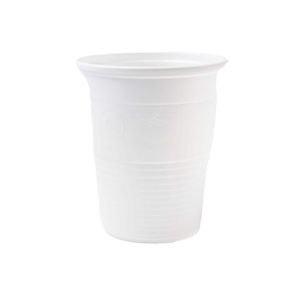 Drinkbekers plastic 200ml - Wit, 3000 stuks