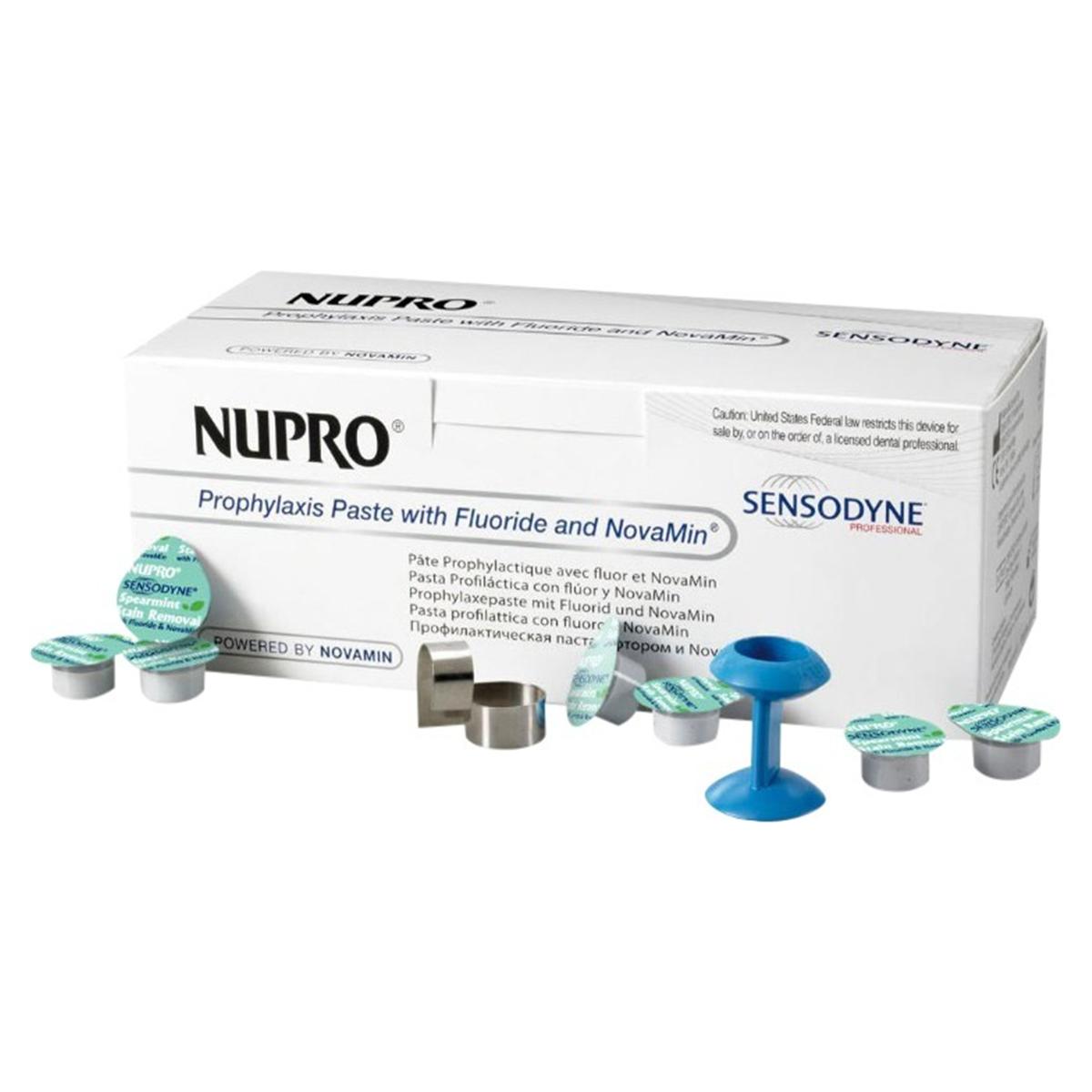 Nupro Sensodyne Prophylaxis paste single dose met fluoride - Mint, removal