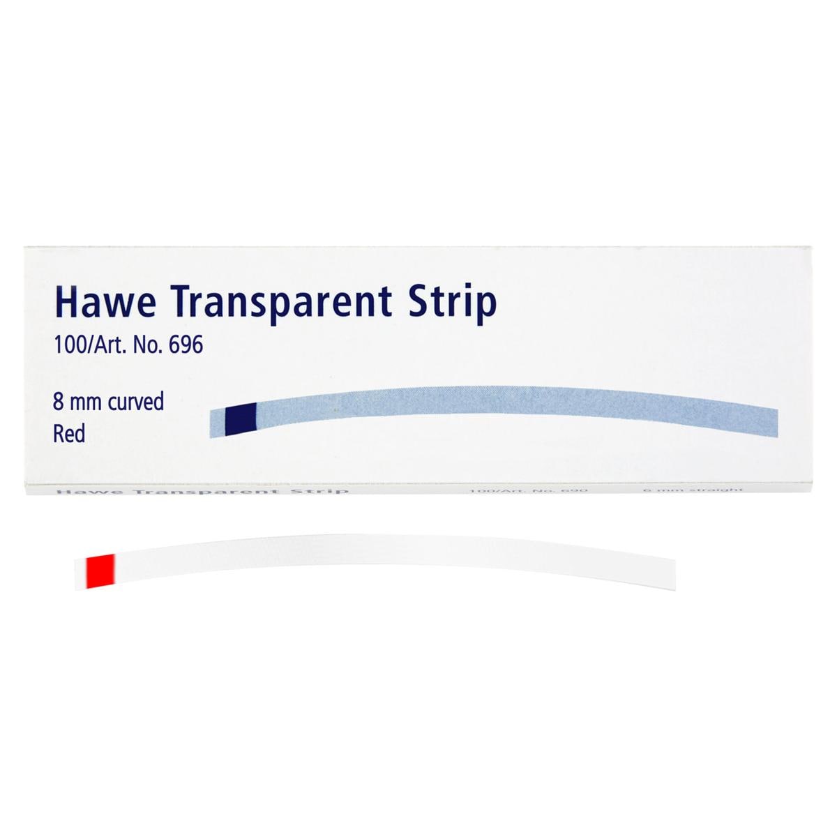 Hawe Transparent Strip - Nr. 696 8 mm Gebogen