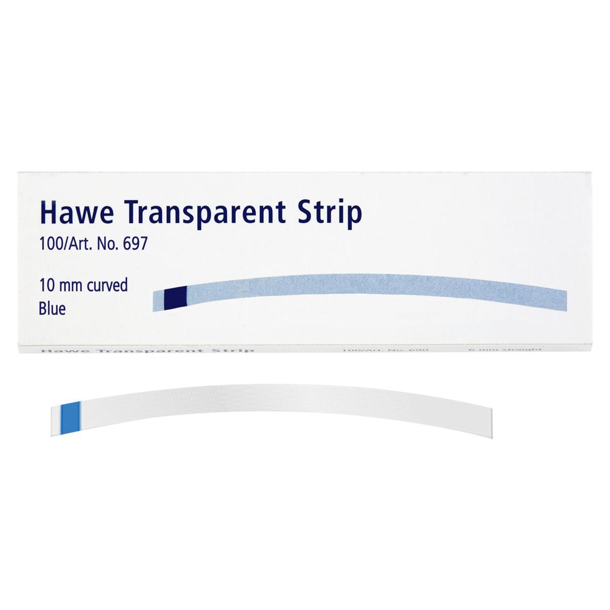 Hawe Transparent Strip - Nr. 697 10 mm Gebogen