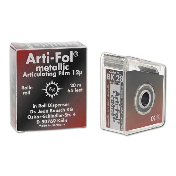 Arti-Fol metaal dubbelzijdig, 12 micron - BK28, zwart/rood