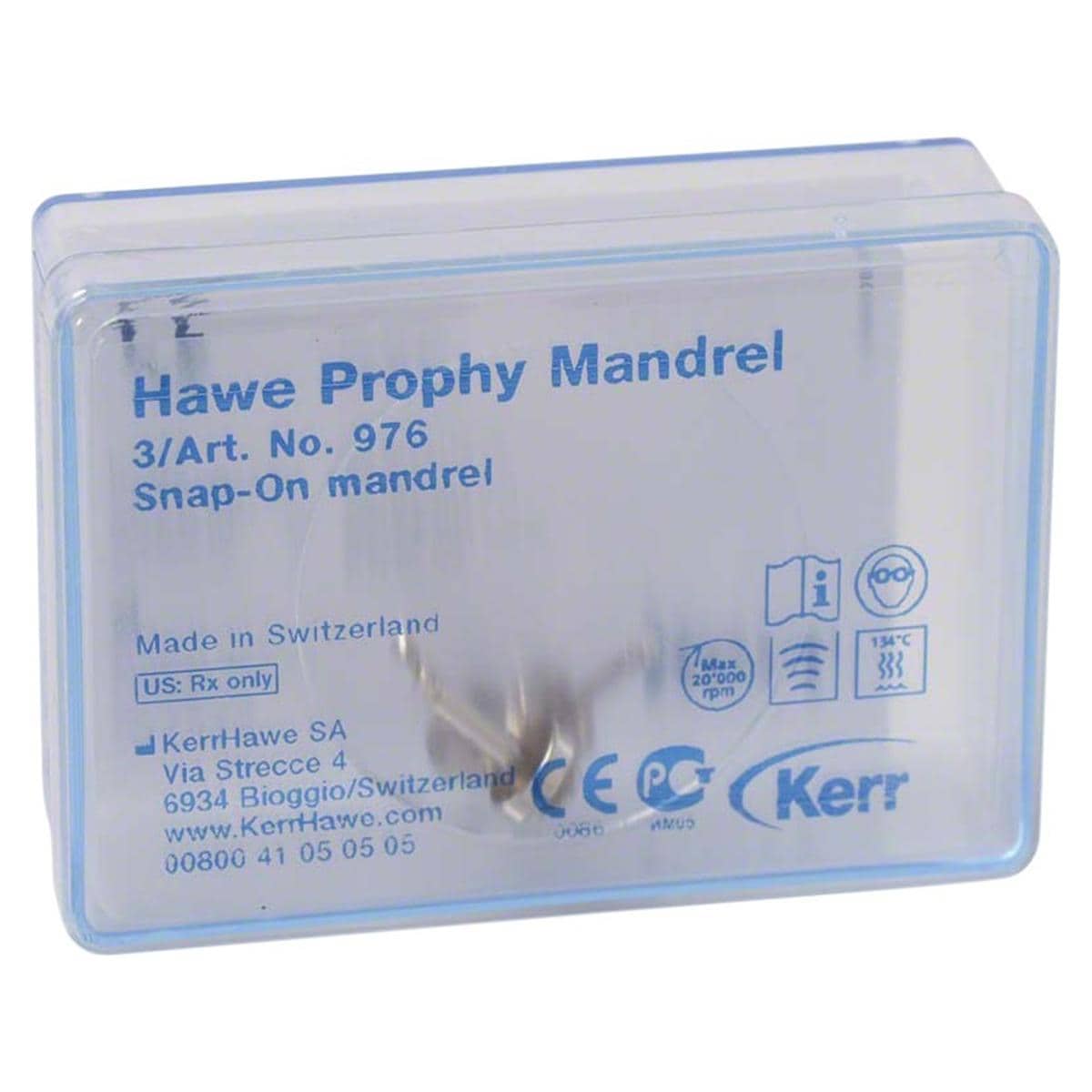 Hawe Prophy mandrel Snap-on - 976, 3 stuks