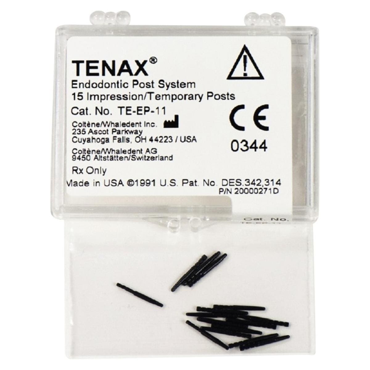 Tenax Afdrukstiften - Te-EP-11 zwart,  1,1 mm -