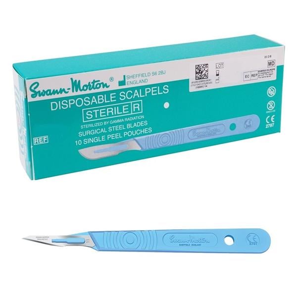 Scalpels met heft - figuur 11, per 10 stuks, 0503