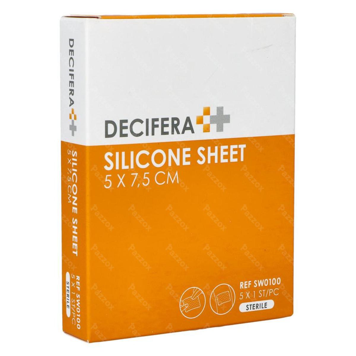 Decifera silicone sheet - 5 x 7,5 cm, per 5 stuks