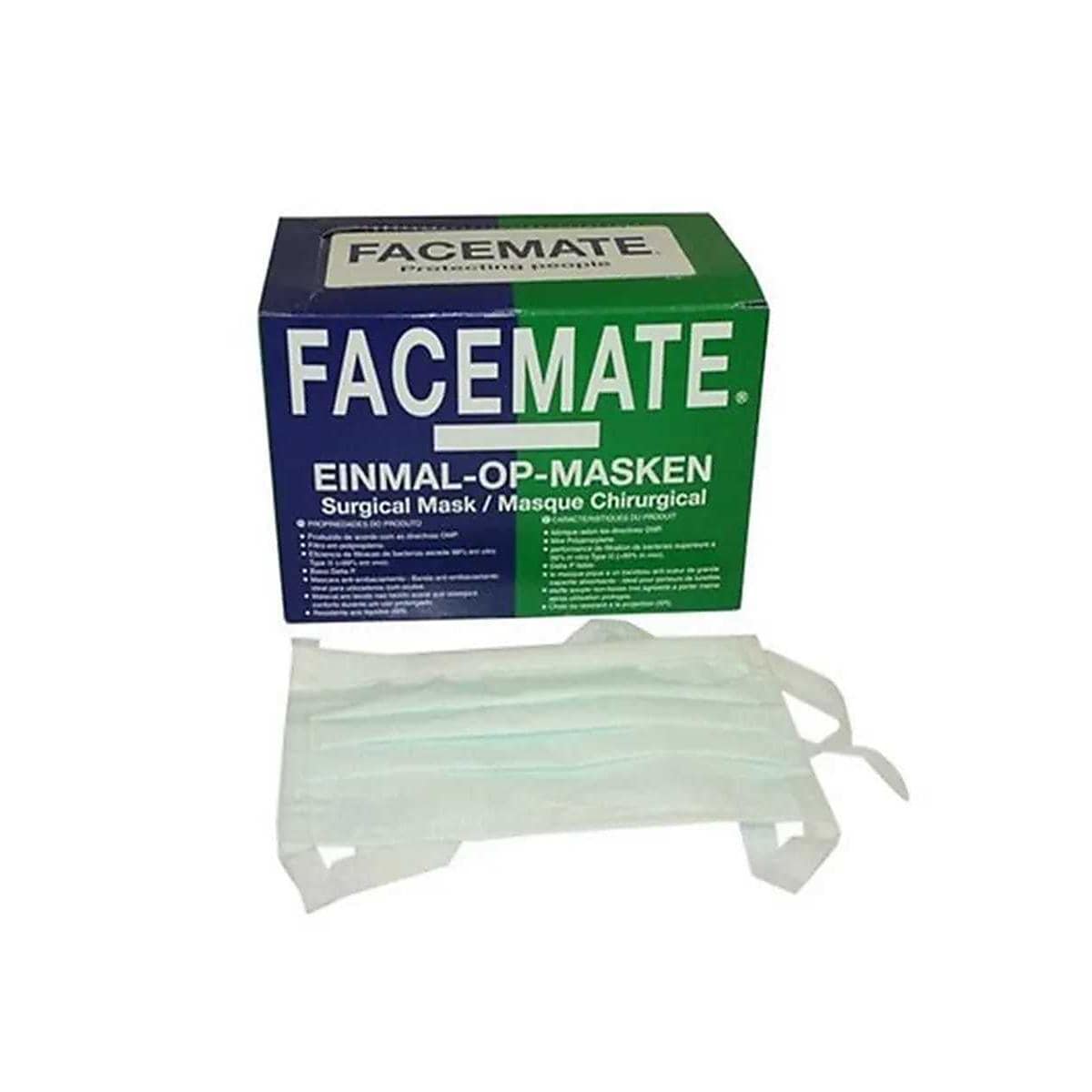 Facemate Masks Type II - Groen, 50 stuks