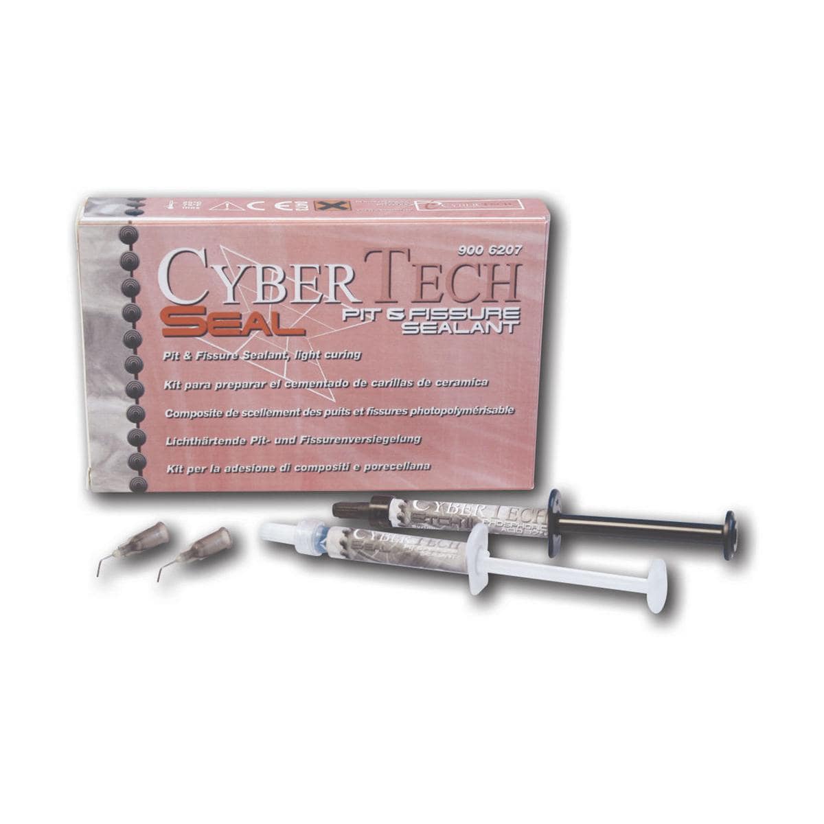 CyberSeal Pit & Fissure Sealant - 1,2 ml etsgel, 1,2 ml sealant en 4 applicatietips