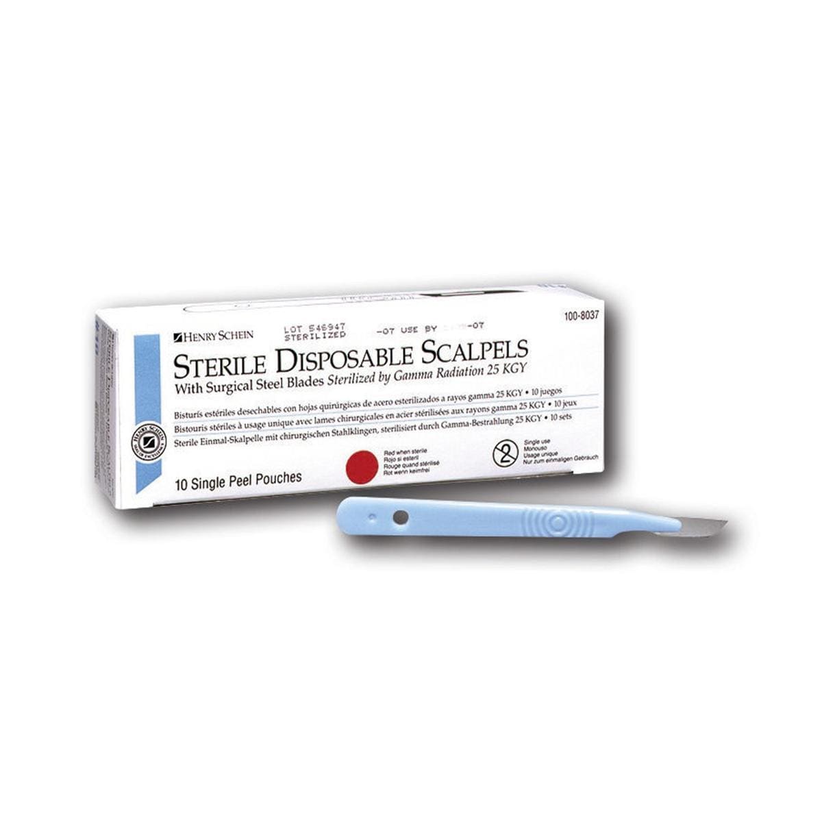 Disposable Scalpels steriel met heft - figuur 11, per 10 stuks