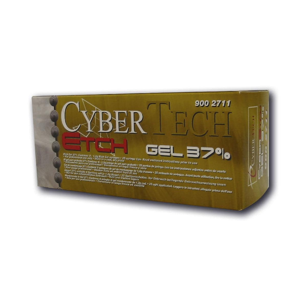 CyberEtch Gel 37% - Verpakking, 9x 1,2 ml en 20 tips