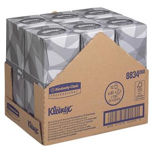 Kleenex Facial tissue kubus - # 8834, 12 doosjes met elk 88 stuks