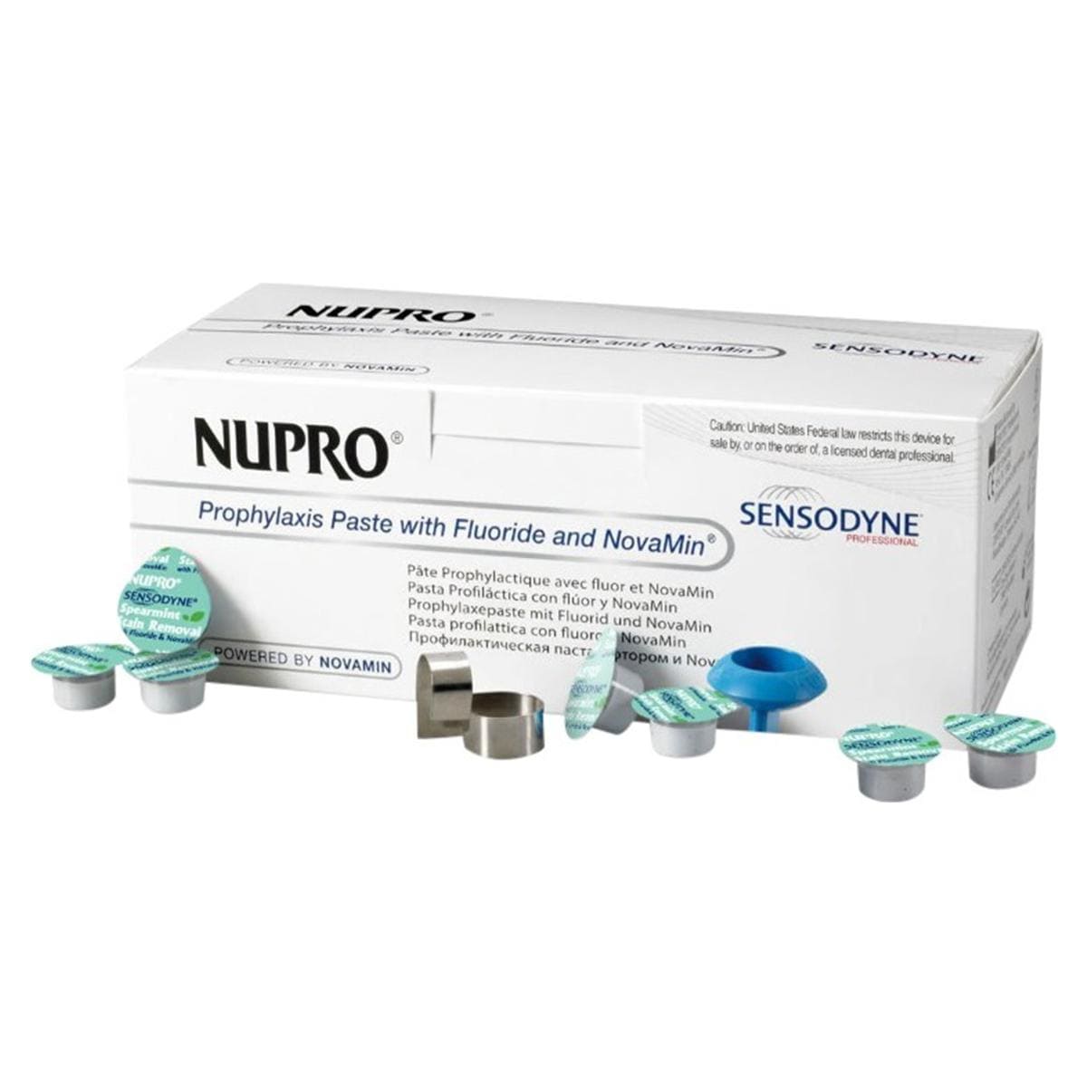 Nupro Sensodyne Prophylaxis paste single dose met fluoride - Mint, polishing