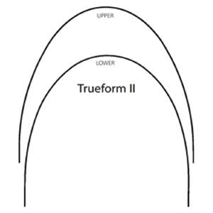 Draad NiTi Trueform II , rechthoekig - Boven, .018 x .018 - 25 stuks