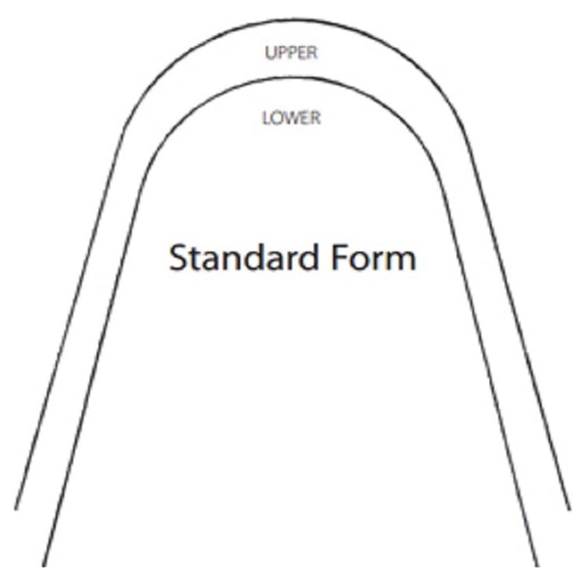 Draad RVS Standaard vorm, rond - Boven, .016 - 25 stuks
