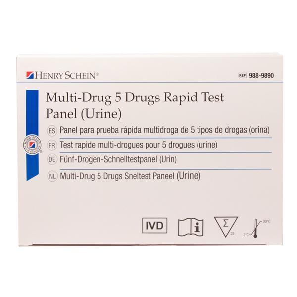 One Step multi-drugstest 5 parameters - per 25 stuks