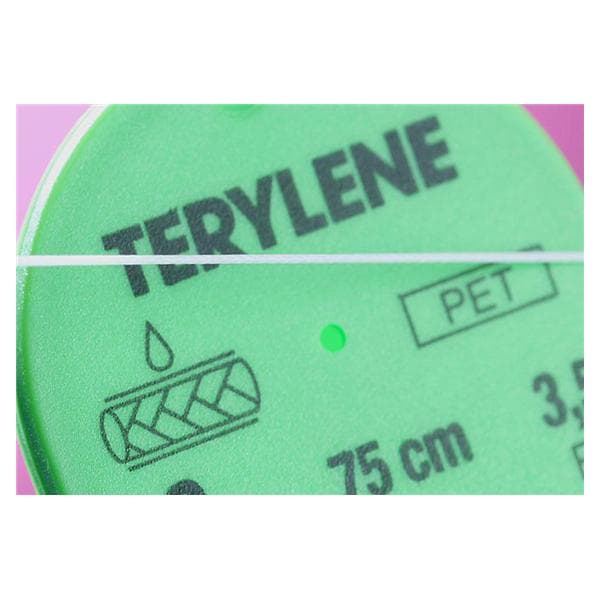 Terylene - USP 6/0 DS12 50cm groen, verpakt per 24st.