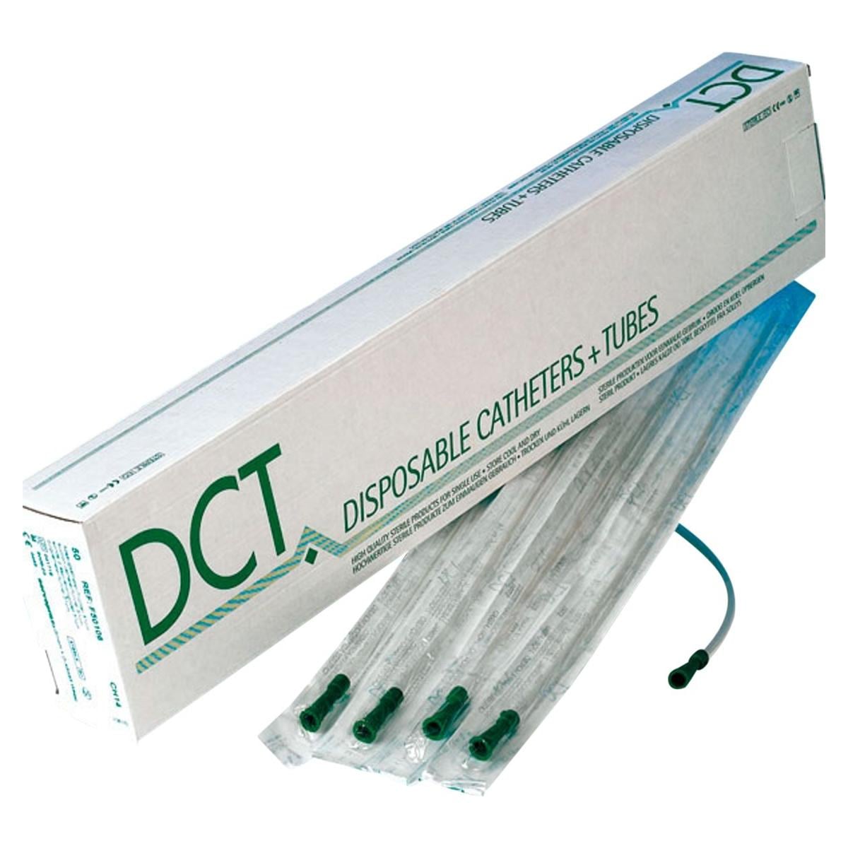 Disposable Nelaton katheter - CH18, rood, per 50 stuks