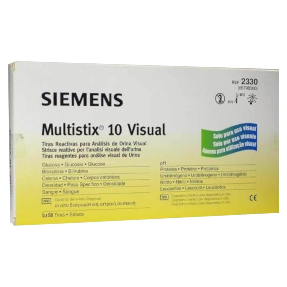 Multistix 10 Visual urinestrips - per 50 stuks