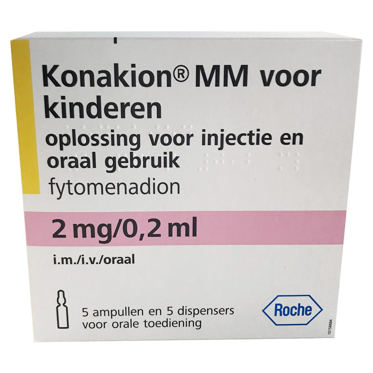 voor het geval dat Aanbevolen haar Konakion (vitamine K) kind 2mg/0,2ml - 5 ampullen à 0,2 ml - Henry Schein  Medical