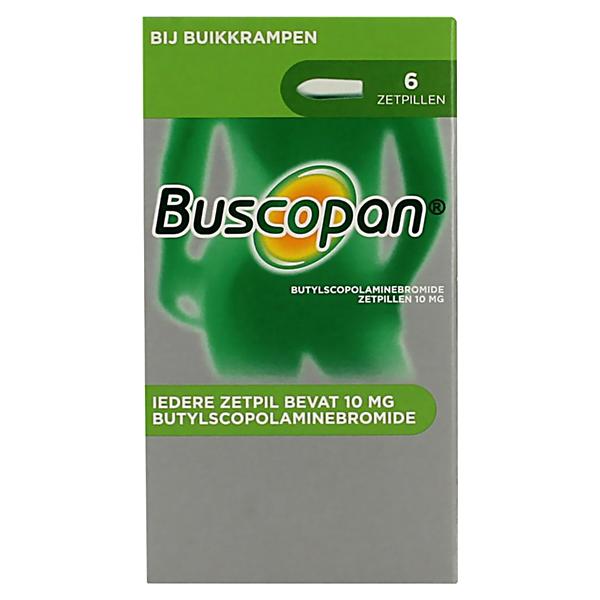 Buscopan 10 mg - 6 zetpillen - 6 zetpillen