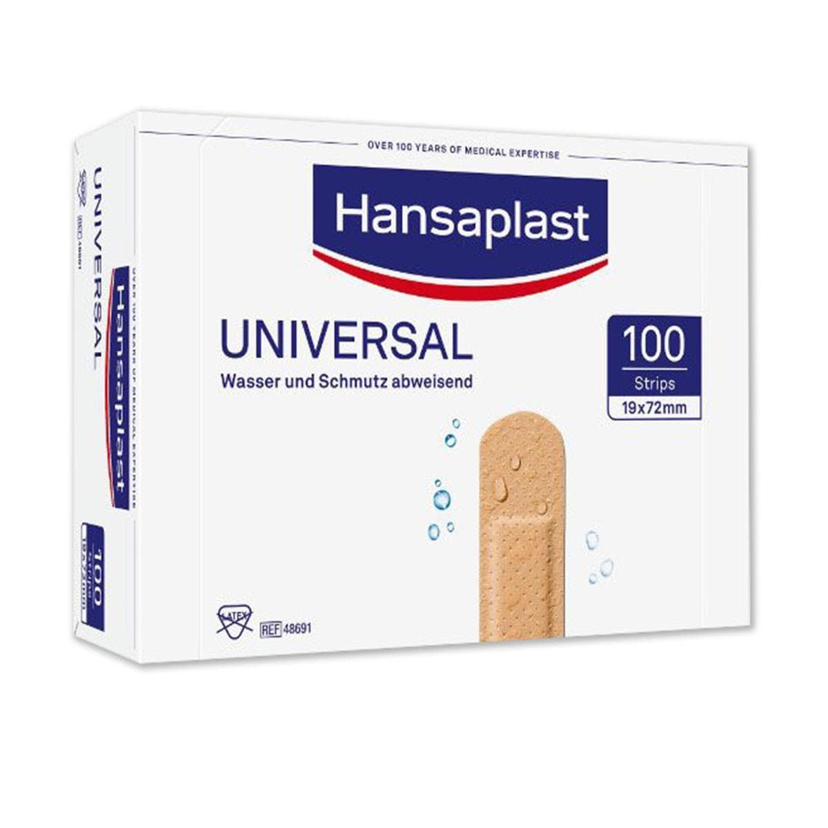 Hansaplast Aqua wondpleister - 19 x 7,2cm, 100 stuks